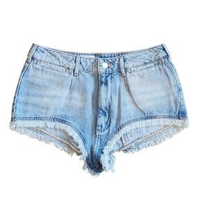 NWT Anthro Pilcro Women 28 Pitched Micro Festival-Core Fringe Hem Cotton Shorts